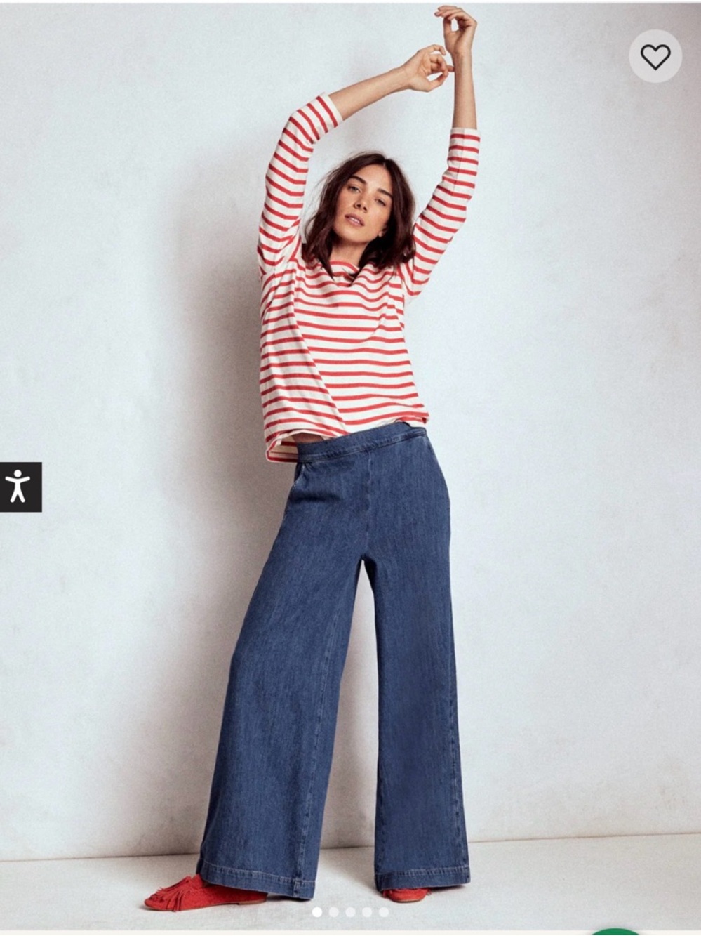 Boden Pull-on Denim Pants size 2